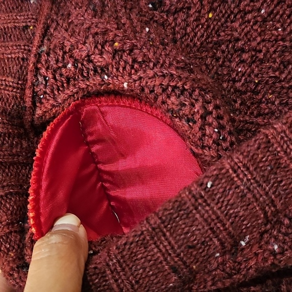 Women's Burgundy Sweater - Picture 8 of 8